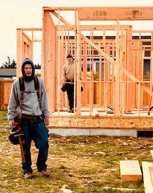 Brandon on site framing home